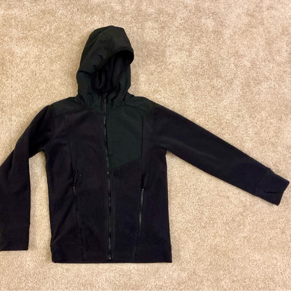 All in Motion Black Hooded Windbreaker for boys ( L ) 12-14